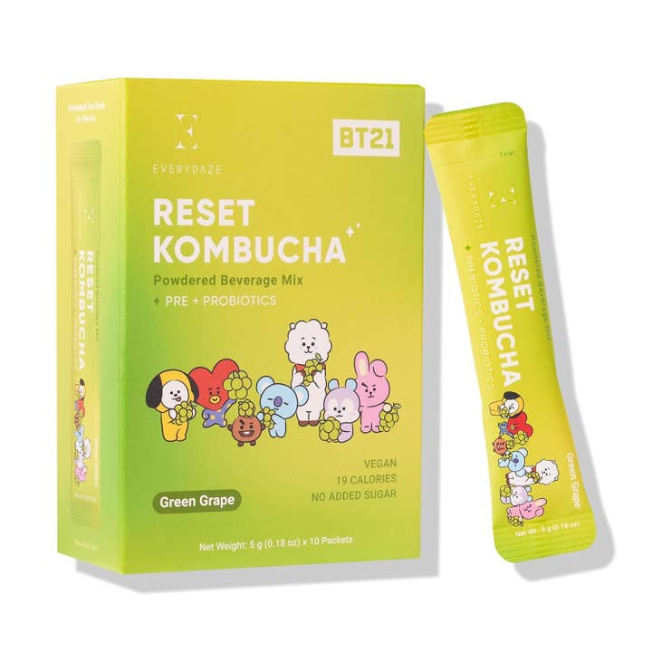 EVERYDAZE - Wholesale Powdered Health Drink - Reset Kombucha Stick - 10 Packs