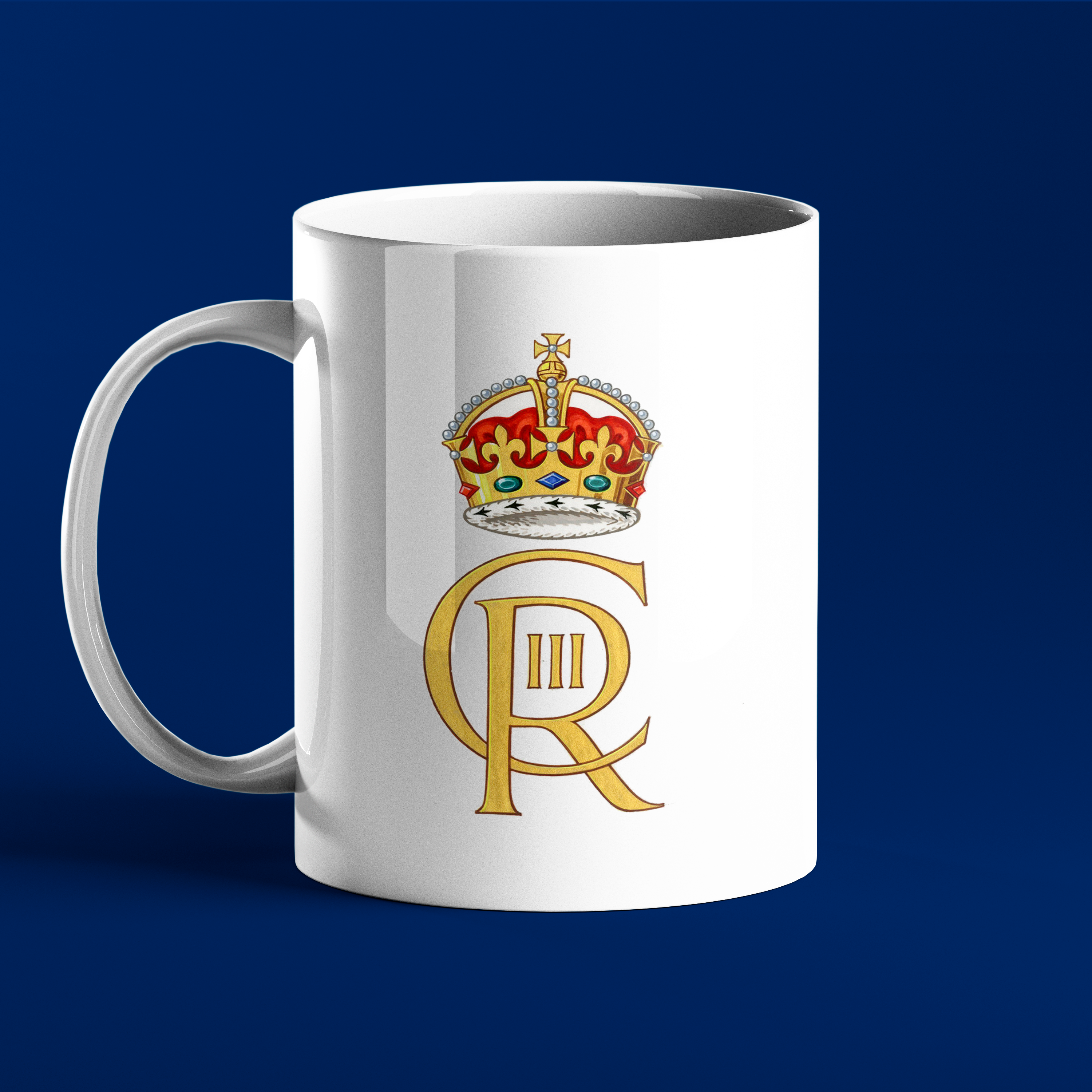 Prickly Cards – wholesale Coffee mug – King Charles - Royal Cypher - 2023 Coronation Mug (His Majesty The King's cypher)0