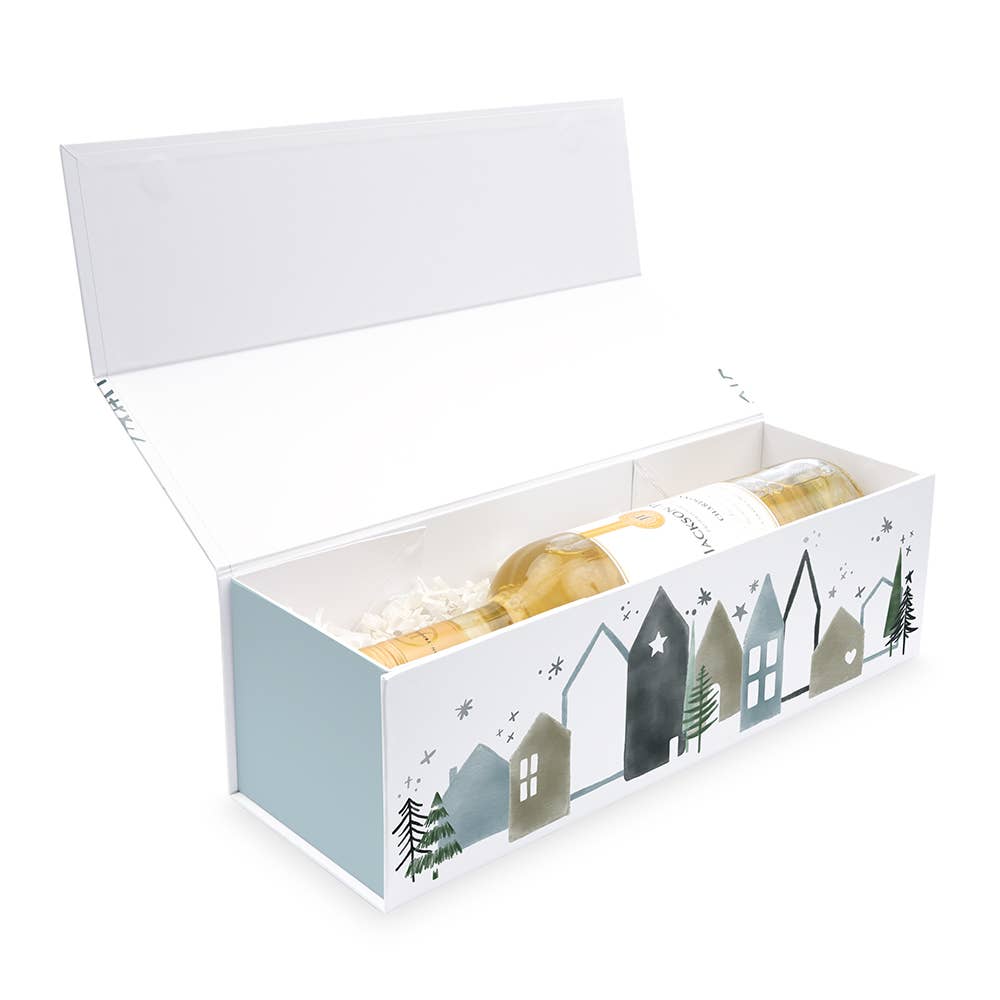 Weddingstar Inc. - Wholesale Gift Box - Christmas Wine Bottle Gift Box With Magnetic Lid1