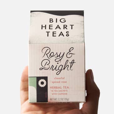Rosy & Bright 10 ct tepåsar för wholesale av Big Heart Tea Co.