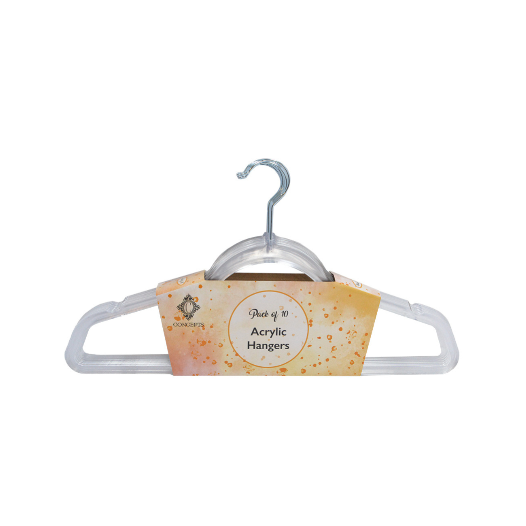 Concepts In Time - Vendita all'ingrosso Appendiabiti - Confezione da 10 appendiabiti in acrilico per adulti Concepts Premium per armadio0