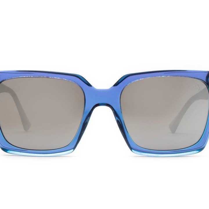 Lunettes de soleil bleues Bill Bags pour la vente par Biscayners Miami