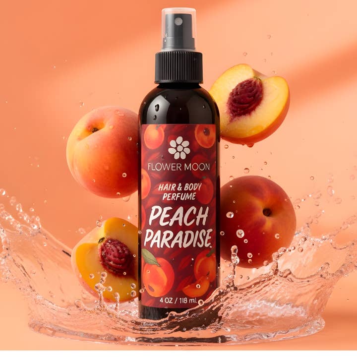 Profumo per Capelli e Corpo Peach Paradise per la vendita all'ingrosso da parte di Flower Moon Shop