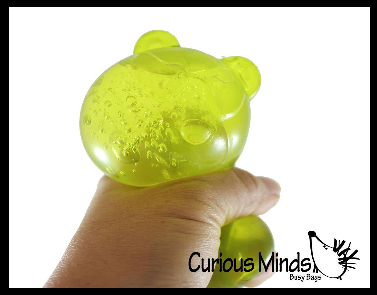Curious Minds Toys - Vente Jouet mou – enfant et bébé - 1 Balle Anti-Stress en Forme d'Ours Gélifié Remplie de Gelée - Jouet Sensoriel Squishy3