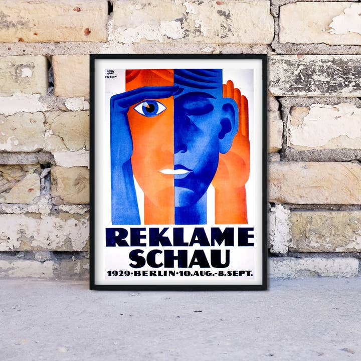 Lelloliving – wholesale Konsttryck – Inramad antik reklam Bauhaus Print
