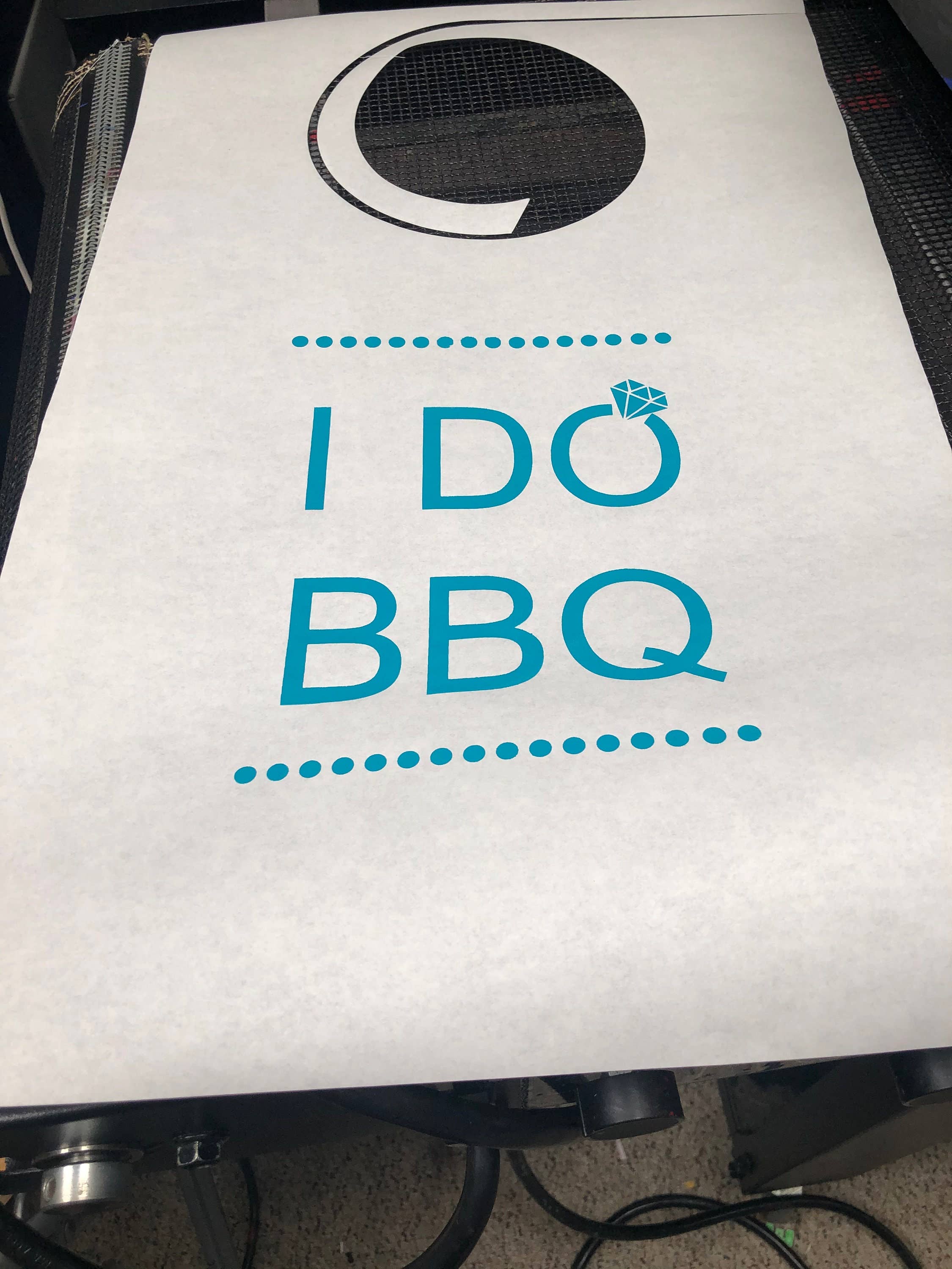 Party Bibs - Wholesale Disposable Napkin - Stock Party Bibs-I Do BBQ Diamond Design, Pack of 109