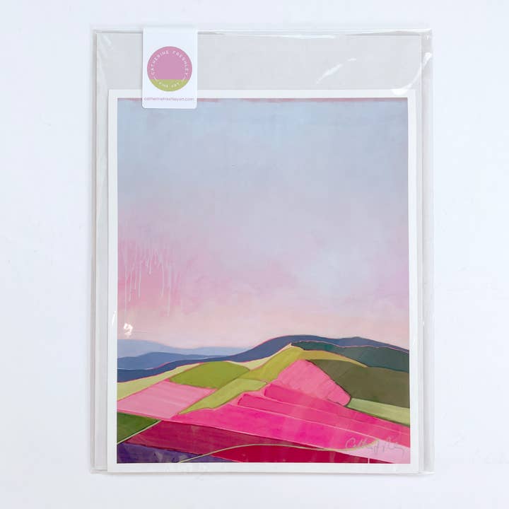 Willamette Valley Wine Country Landscape Art Print for wholesale by Catherine Freshley Art