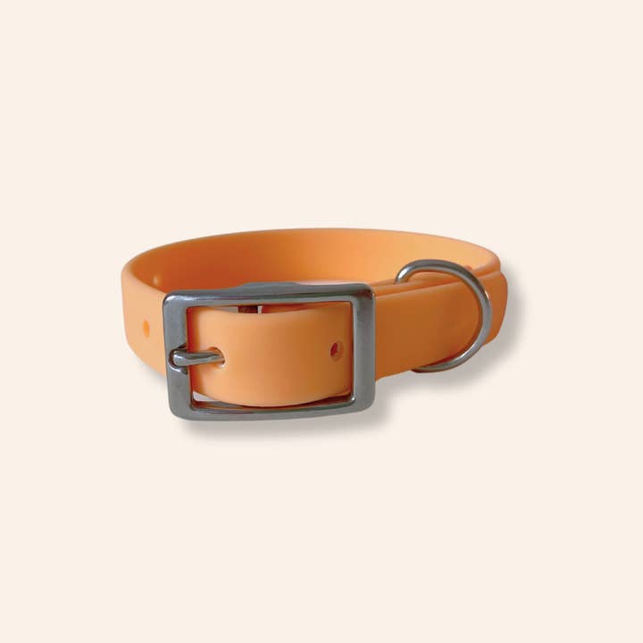 Ploouf Dogs - Wholesale Pet Collar - Dog - Orange Peach “soft touch” dog collar