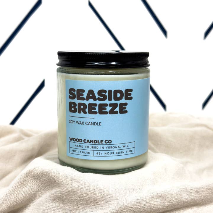 Wood Candle Co - Wholesale Jar/Filled Candle - Seaside Breeze | 7oz
