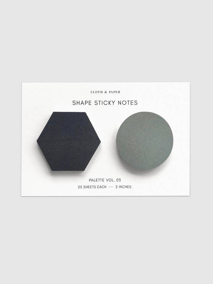 Shape Sticky Note Set for wholesale by Cloth & Paper