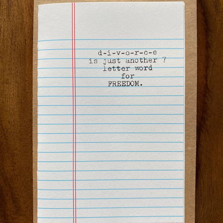 Divórcio é apenas mais uma palavra de 7 letras para liberdade por atacado de Ravensgoods