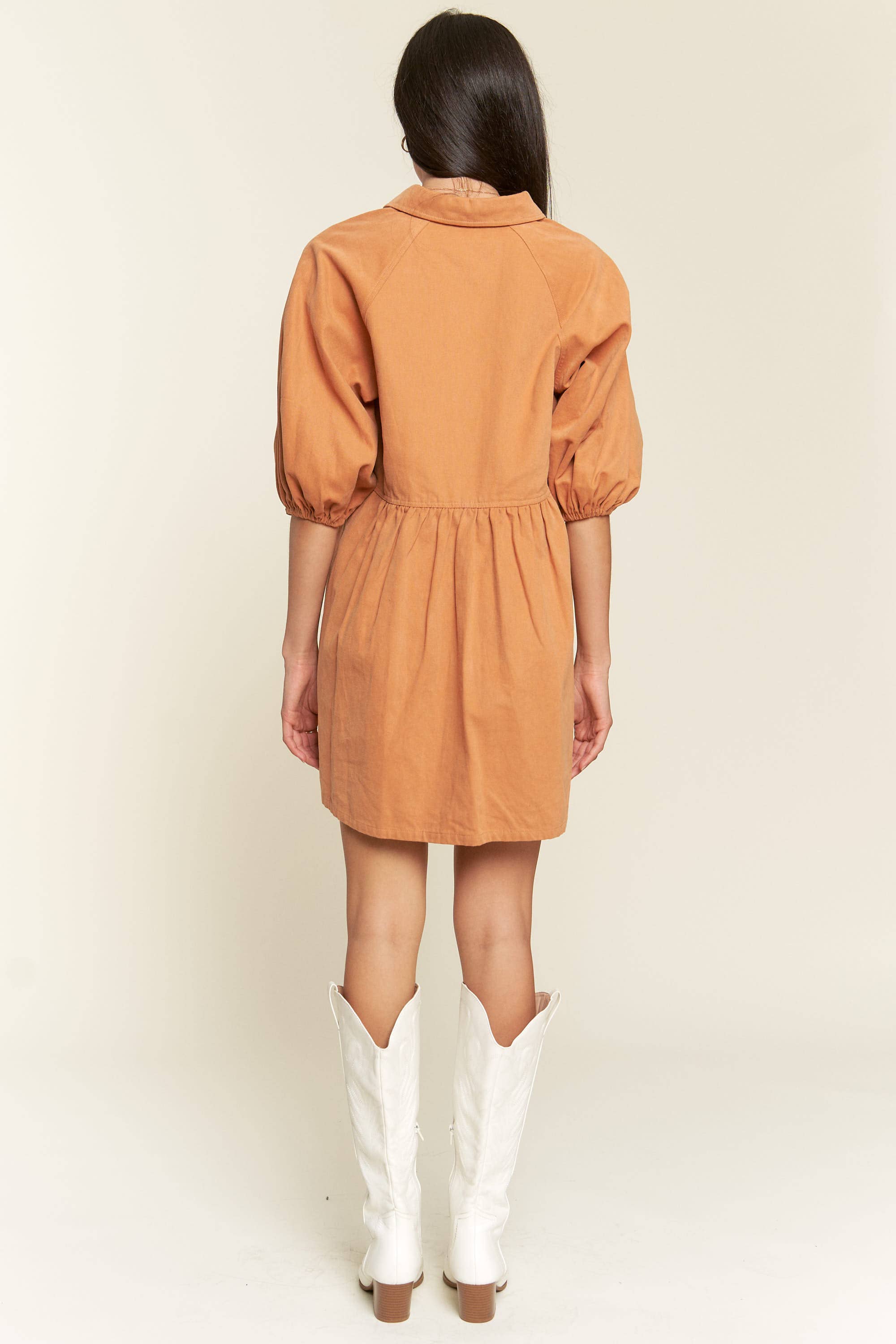 JADE BY JANE - Wholesale Dress - Women's - Washed denim style dress JJD5019 (Regular size only)10