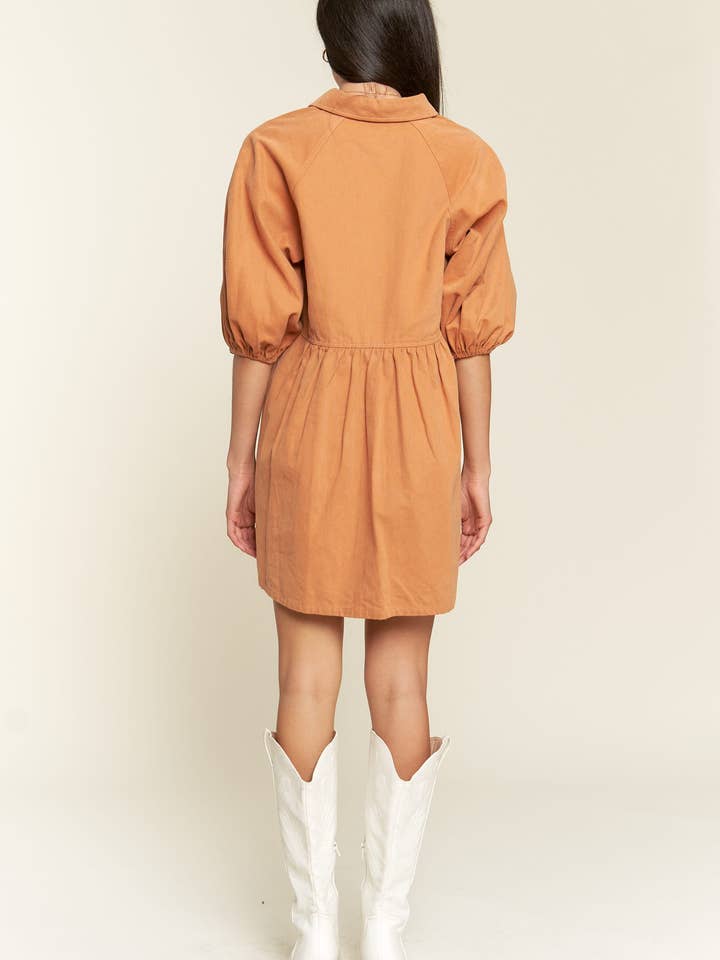 JADE BY JANE - Wholesale Dress - Women's - Washed denim style dress JJD5019 (Regular size only)10