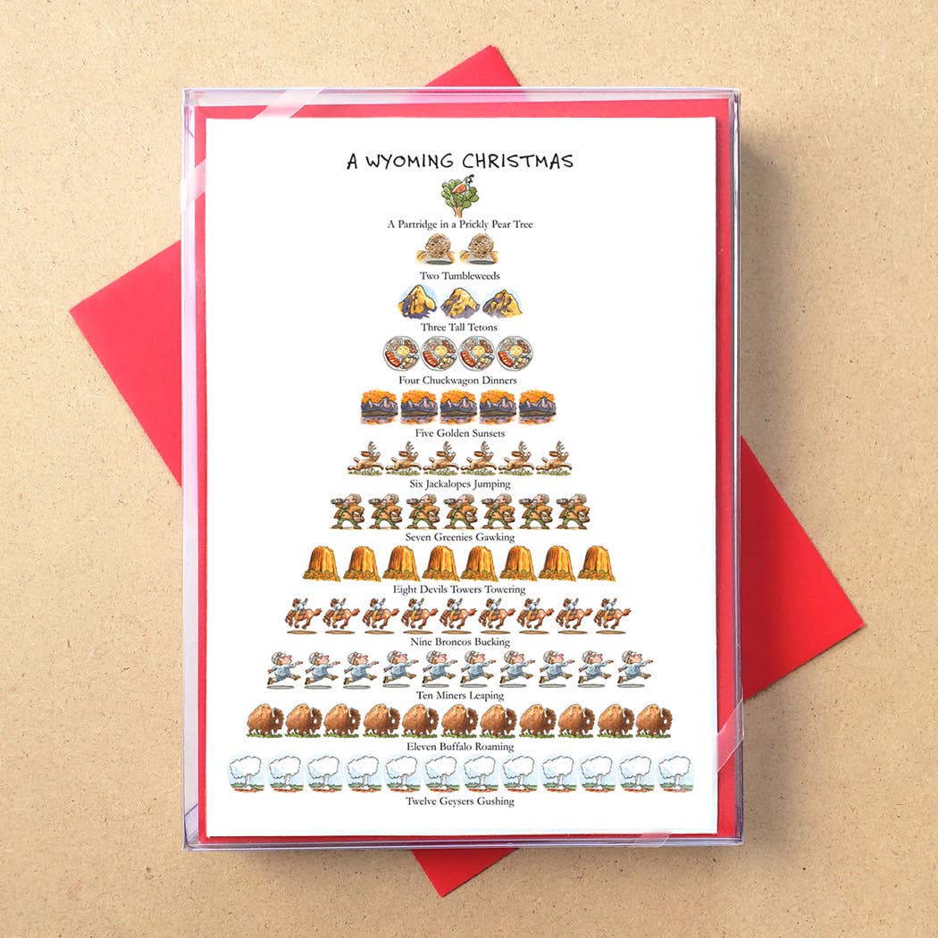 Allport Editions – Großhandel Weihnachtskarte – „Staaten: 12 Days of Christmas“ -Boxkarten — ALLE 50 BUNDESSTAATEN!35