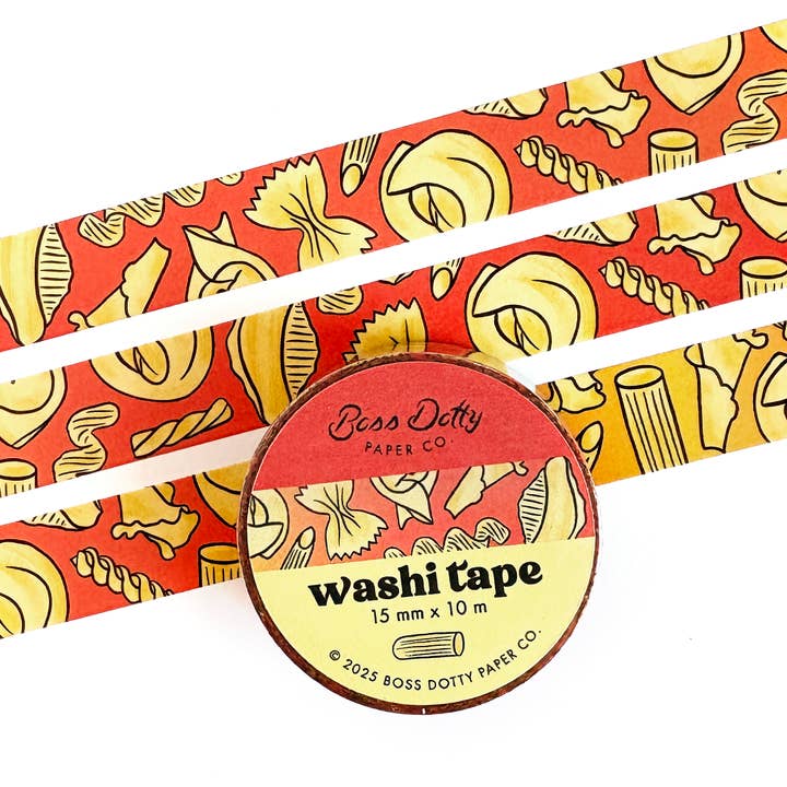 Pasta Patroon Washi Tape voor wholesale door Boss Dotty Paper Co.