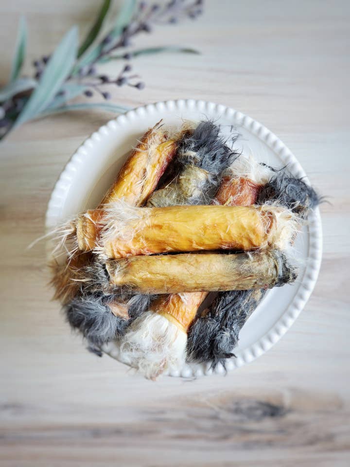 Rabbit Rolls (Fat Trimmed) for wholesale by Naked Beasts, Inc.