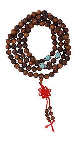 Mandala Crafts - Wholesale Prayer Beads Necklace - Mandala Crafts Natural Wood 108 Mala Prayer Beads Necklace, Bracelet from for Meditation, Yoga33