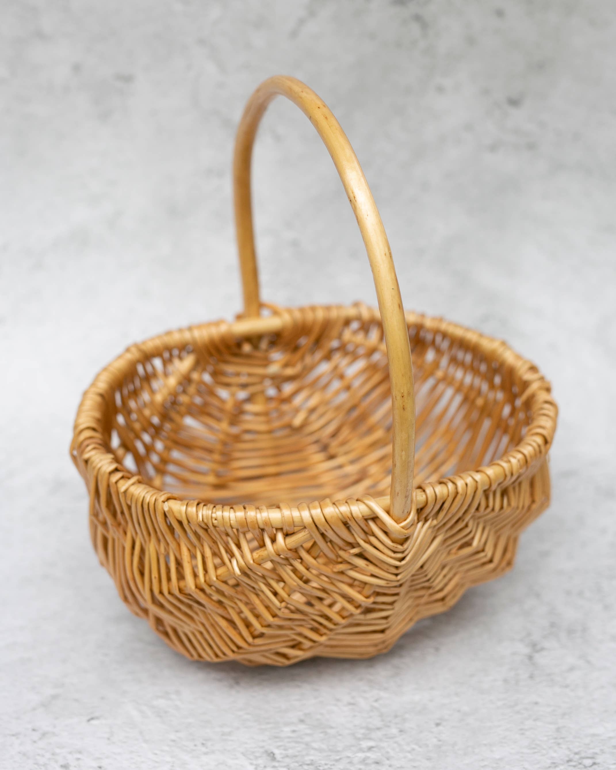 Indy Supply Co - Wholesale Basket - Peeled Willow Natural Wicker Basket | Simple Oblong Basket |1