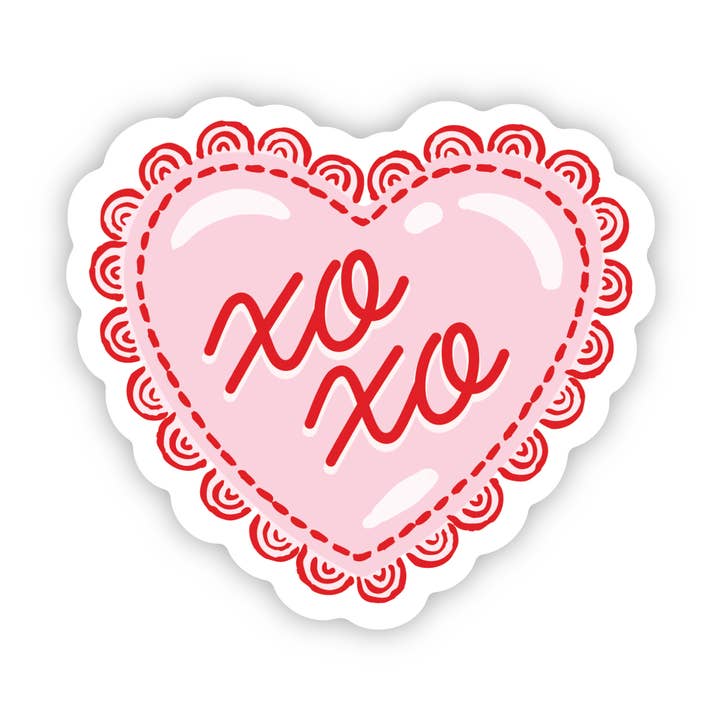 XOXO Heart Sticker for wholesale by Lucy Loves Paper