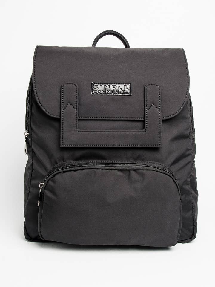 Oxford Black Backpack for wholesale by Simple Community