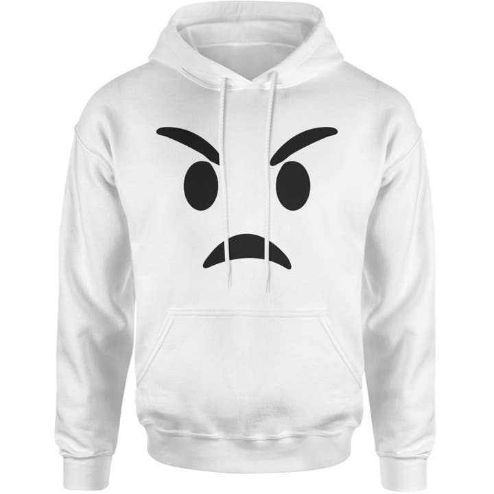 Emoticon Mad Angry Mad Funny hættetrøje for engroshandel hos Ferocitees
