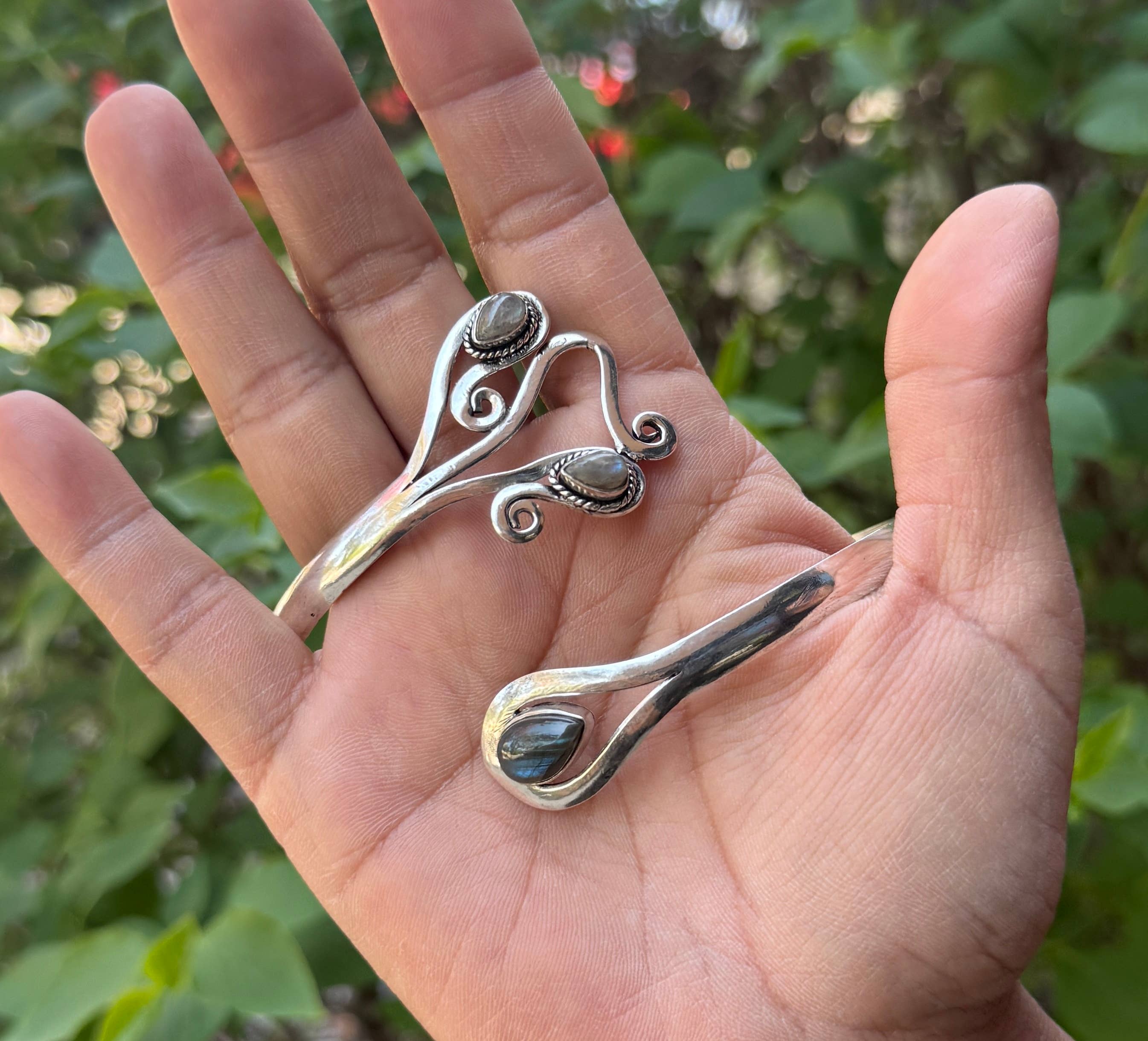 Lungta Imports - Wholesale Cuff Bracelet - Handcrafted Arm Cuff Bracelet Armlet Armband With Stones 18