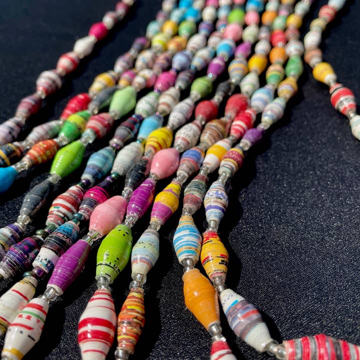 Newspaper Necklace for wholesale by Project Lydia