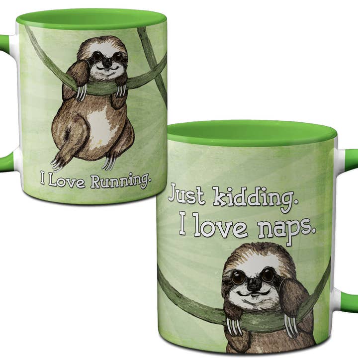 Sloth Running Napping Mug for wholesale by Pithitude