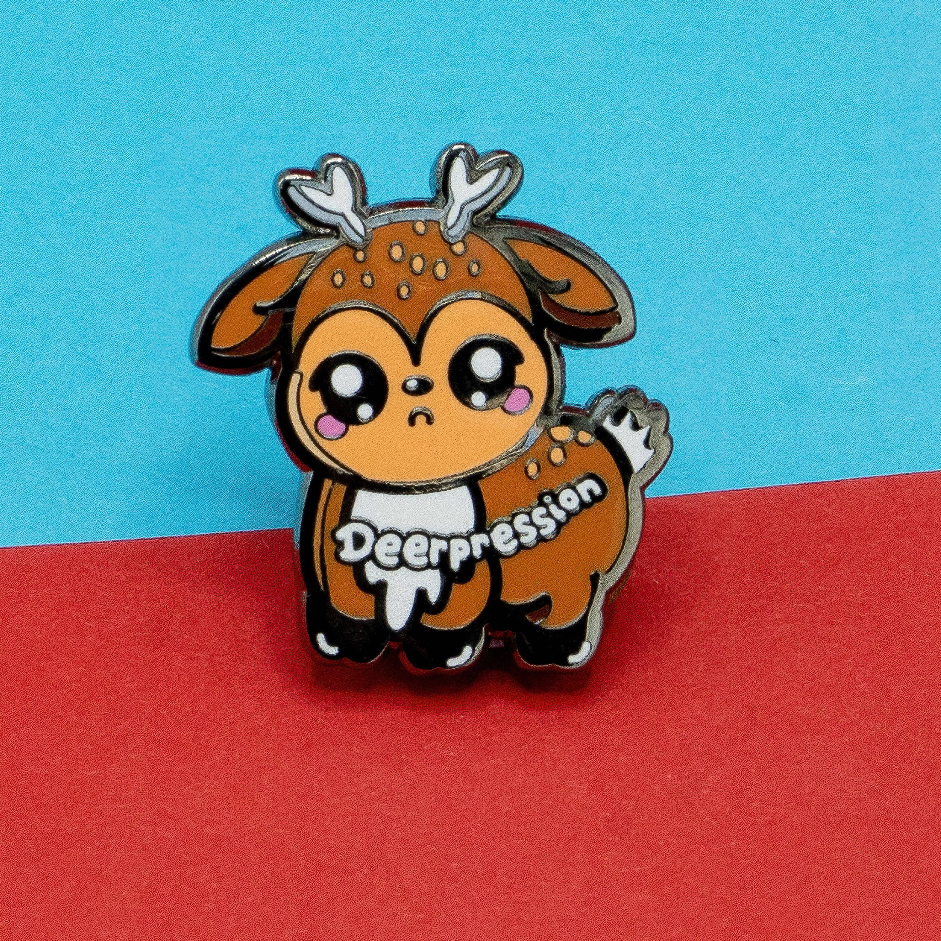 Innabox Ltd – wholesale Lapel pin/button – Deerpression 2.0 Enamel Pin - Depression2