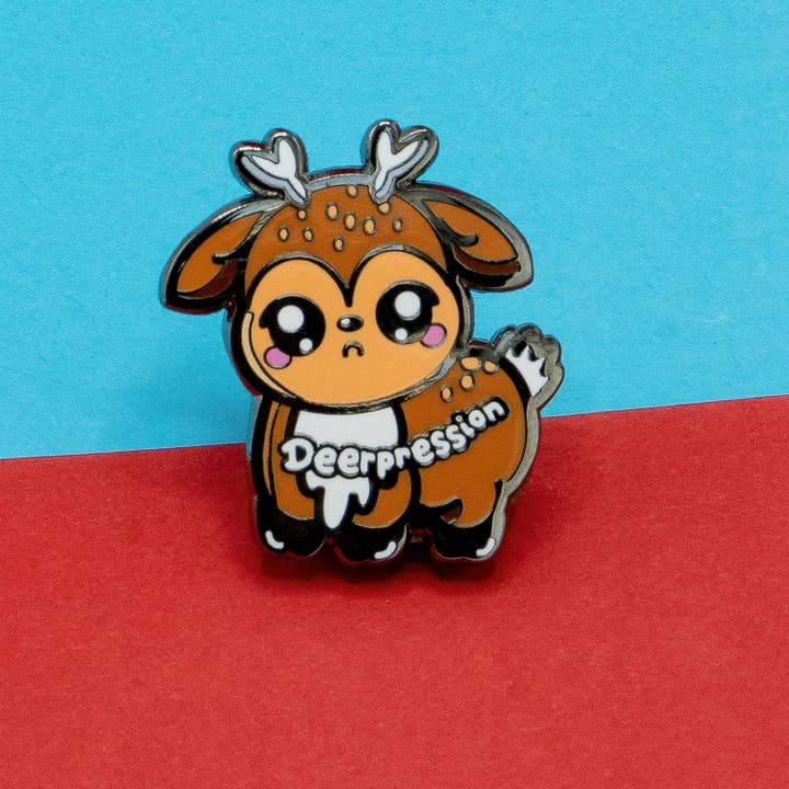 Innabox Ltd – wholesale Lapel pin/button – Deerpression 2.0 Enamel Pin - Depression2