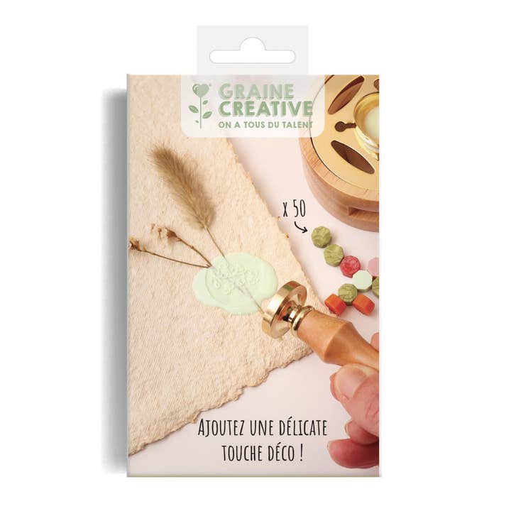 Graine Créative – wholesale Återförsäljarskyltning – Kit för blomformad sigill och förseglingsvax1