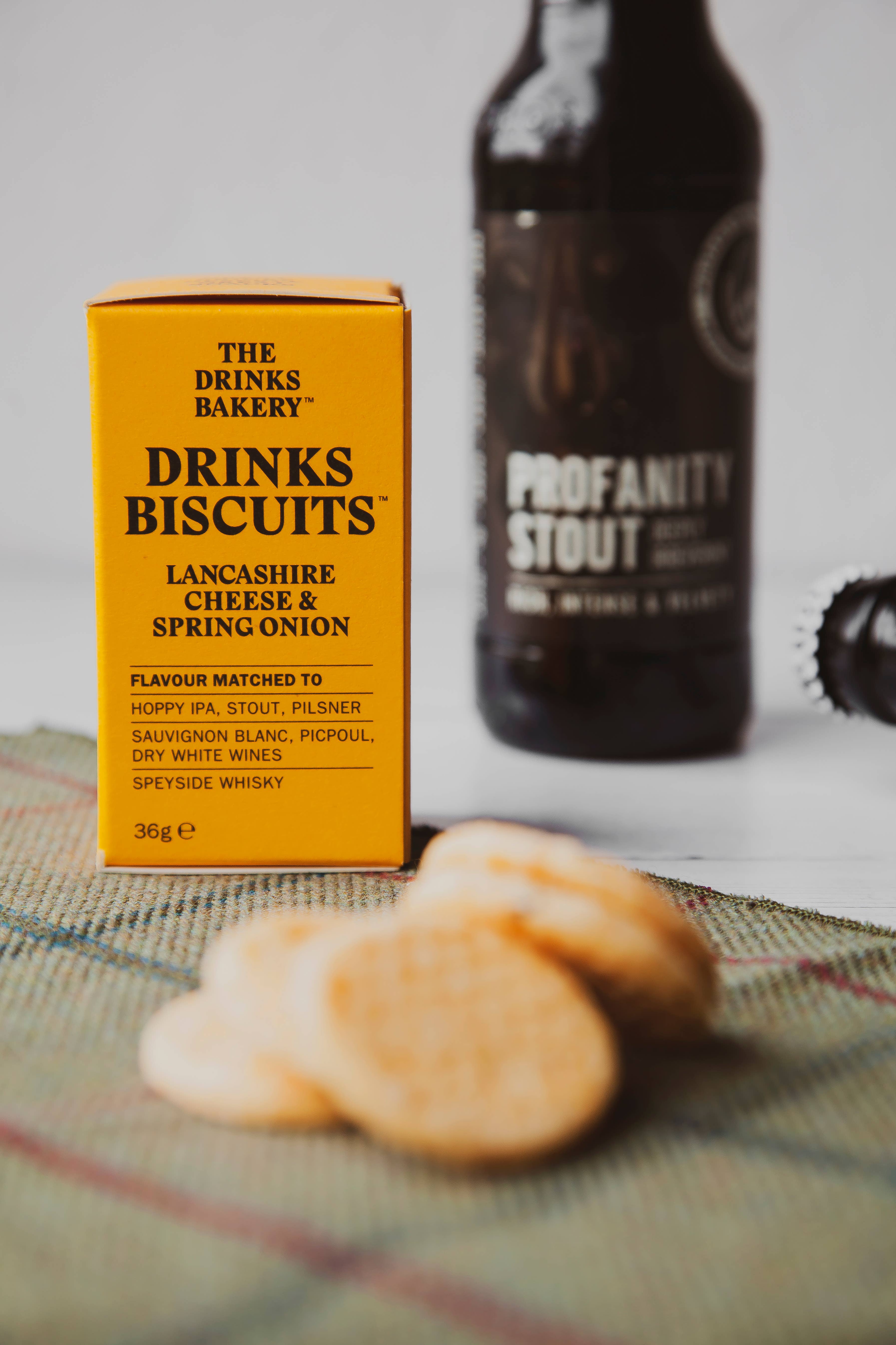 The Drinks Bakery – Engroshandel Kiks – Drikkevarer Kiks - Lancashire ost & forårsløg 110g10