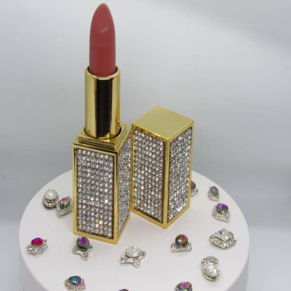 Elise Pink - Wholesale Lipstick - Glamour Lipstick "Celebrity" with Rhinestones2