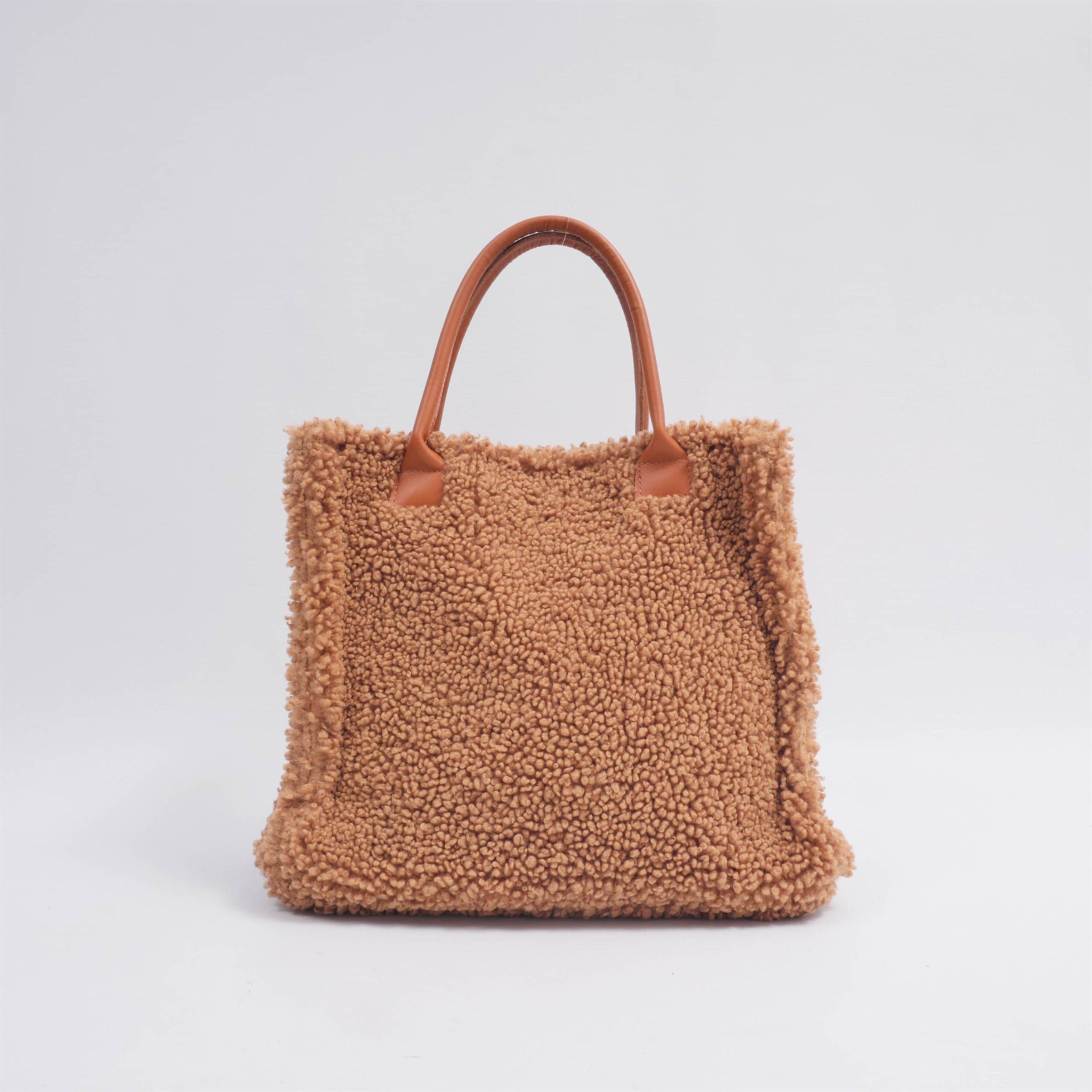 Cecile Wang - Vente Sac porté épaule – femme - Sac style cabas / tote en moumoute HJD732066