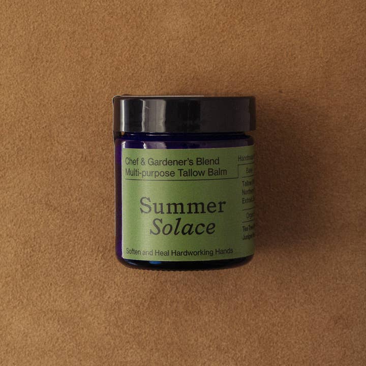SUMMER SOLACE- Regenerative Tallow Beauty - Wholesale Anti-Aging Moisturizer - Chef & Gardener's Balm - Regenerative Tallow®- 50mL