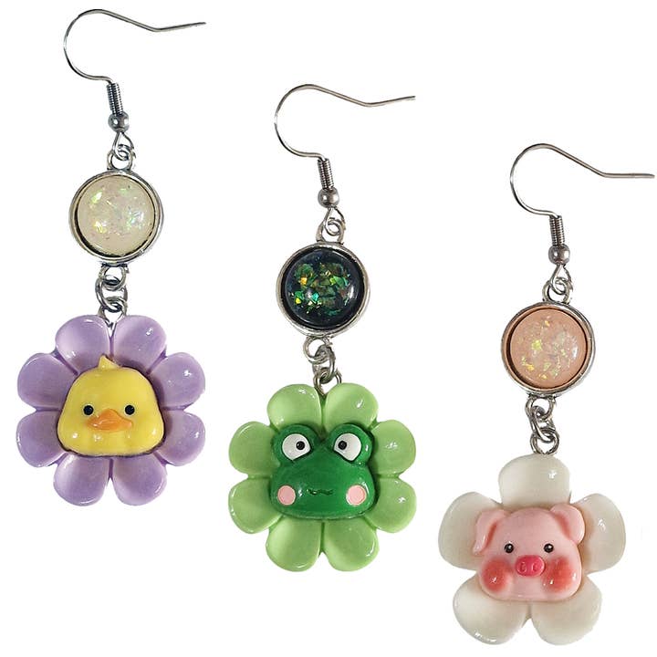 Kawaii Farmyard Earrings for wholesale by Cheeky Trendy