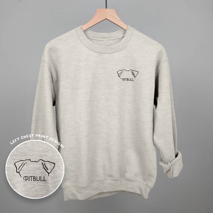 Ivy + Cloth - Wholesale Graphic Sweatshirt - Women's - Pitbull (Left Chest)1