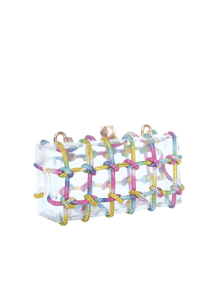 CLEARY Väska | Flerfärgad Rhinestone Klar Stadionväska för wholesale av Lauren Lorraine