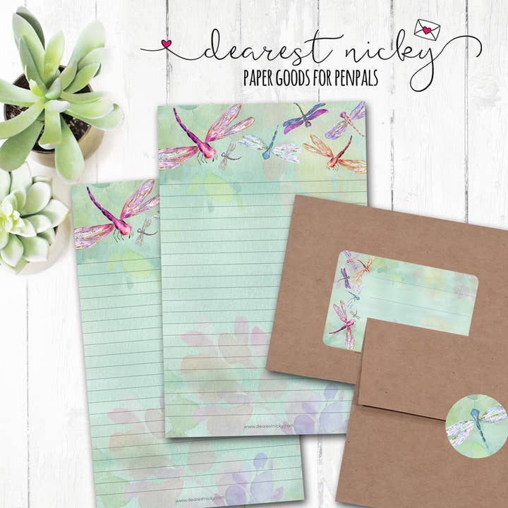 Conjunto de Escrita de Letra Libelinhas por atacado de Dearest Nicky / Mouse & Wren