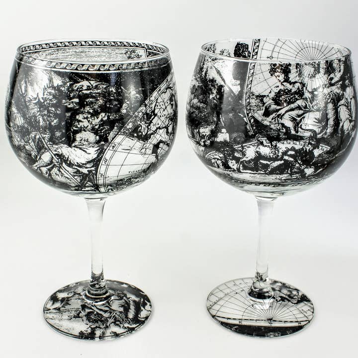 Orbis Map Gin & Tonic Glass for wholesale by Rob Turner THE ART OF TABLEWARE