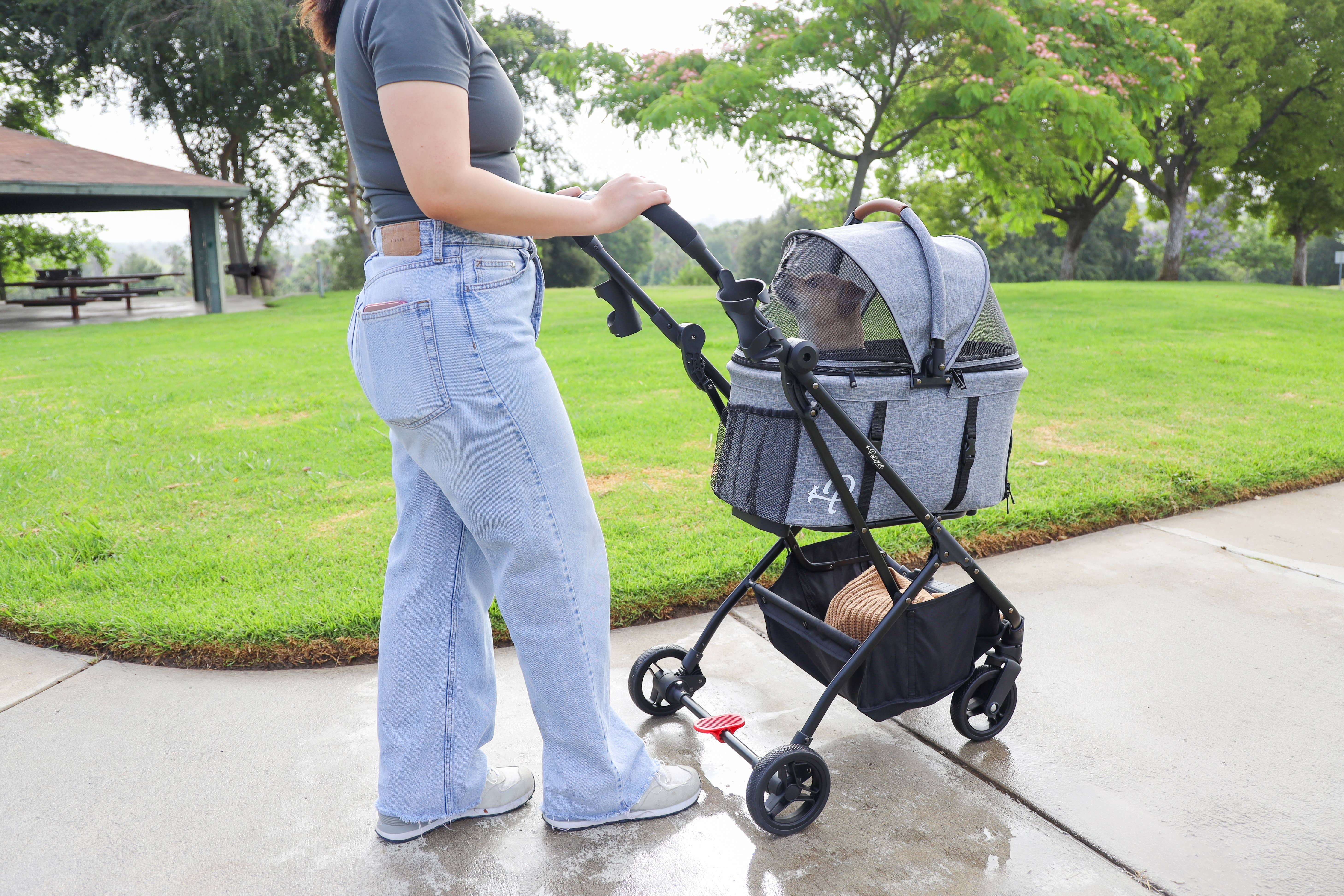 Only An Ocean Europe – wholesale Transportbur – Katt och hund – Petique 3-i-1 resesulky för husdjur med tri-fold design21