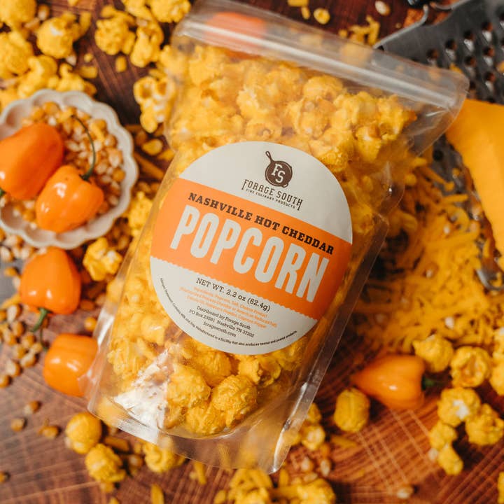 Forage South - Wholesale Popcorn - Nashville Hot Cheddar Popcorn3