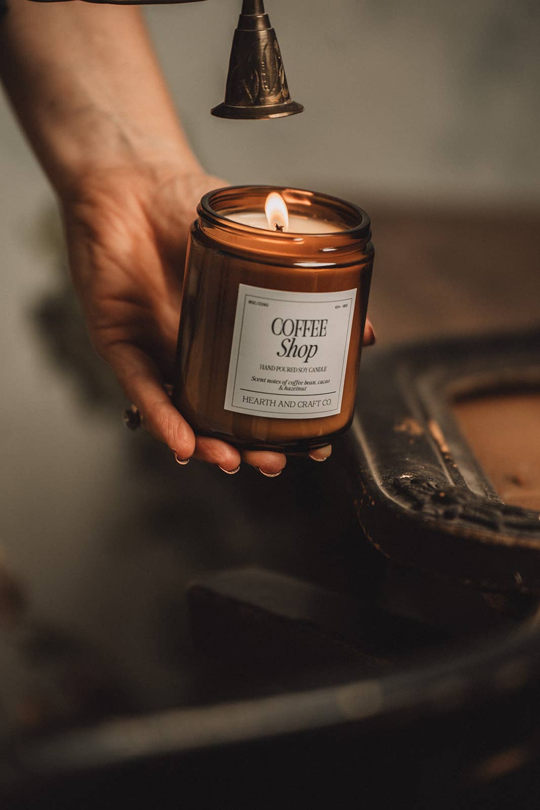 Hearth and Craft Candle Co. - Vente Bougie en bocal - CAFÉ16