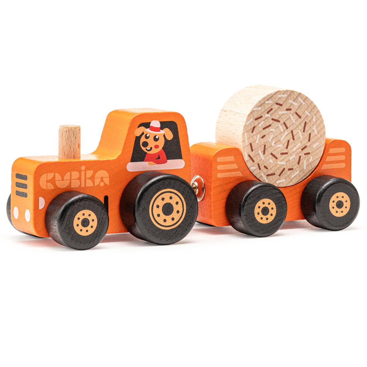 Toysmith - Wholesale Wood Toy - Kids - Cubika Wooden Toy Tractor1