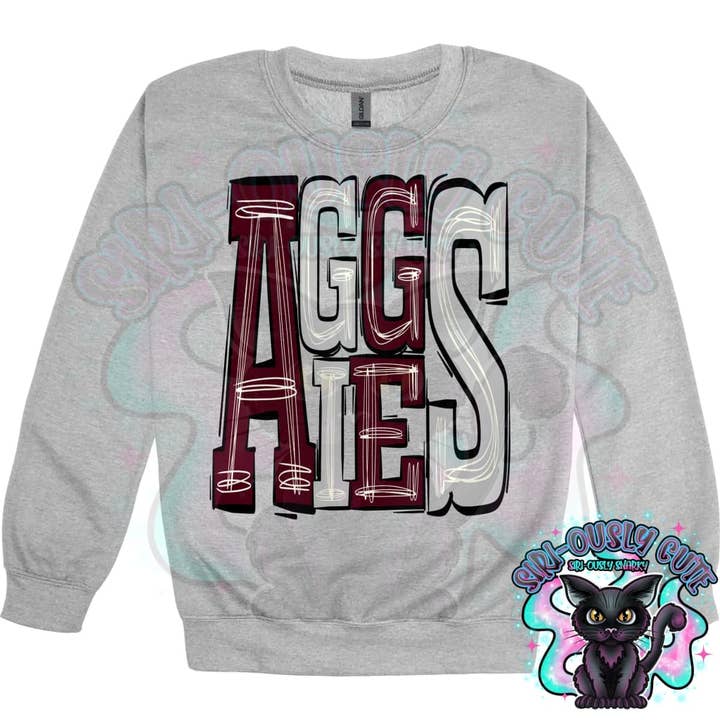 Sporty Aggies - Maroon Silver for wholesale by Siri-Ously Cute