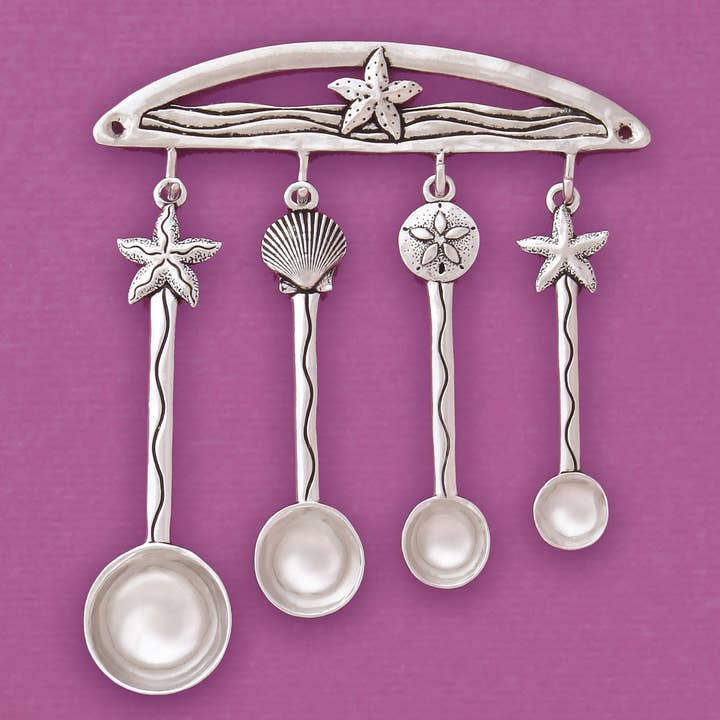 Shells Measuring Spoons with Rack - Boxed for wholesale by Basic Spirit