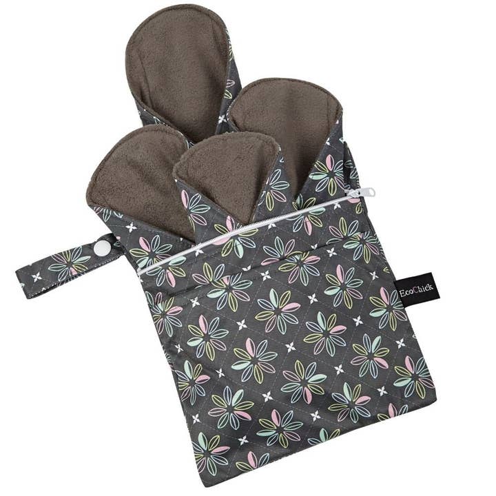 EcoChick Eco-Friendly Reusable Sanitary Pads – Pastel Flowers for wholesale by Re:gn