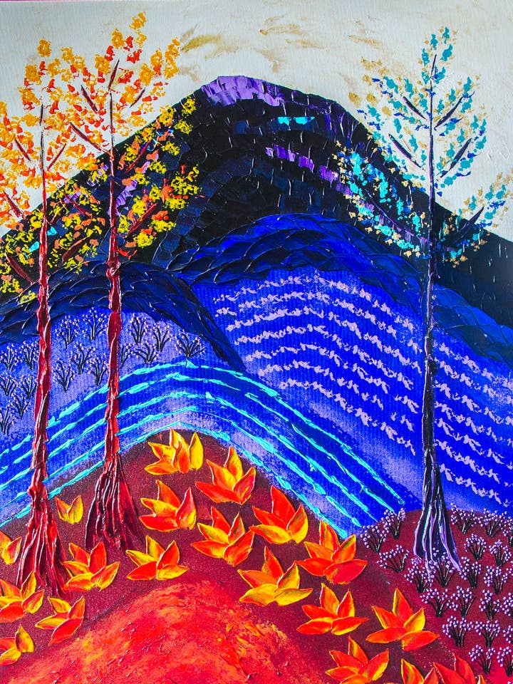 Baldosas cerámicas, artista local, impresas en EE. UU. para venta al por mayor de KSC Art, LLC