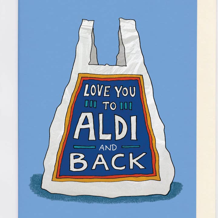 Aldi and Back Card | Funny Love, Valentines, Anniversary for wholesale by The Curious Pancake