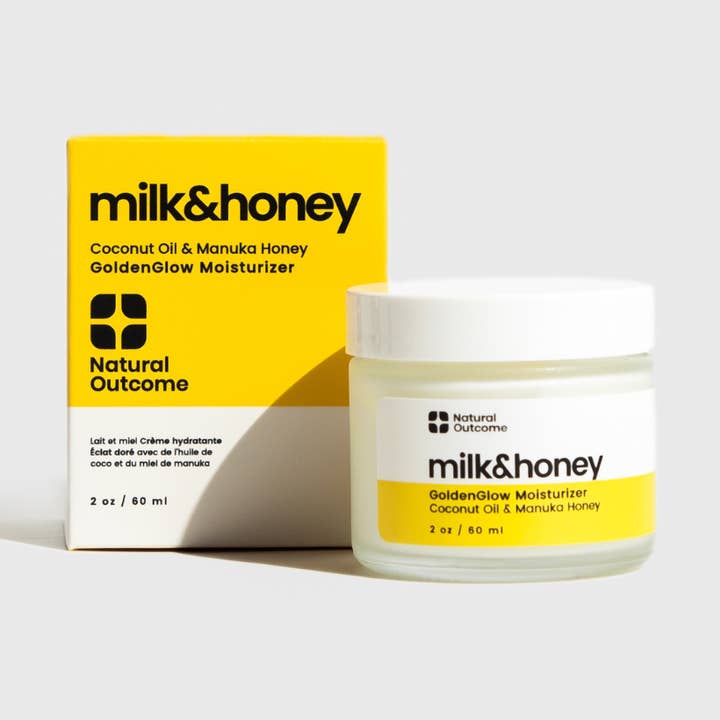 Hydratant au lait et au miel pour la vente par Natural Outcome Skincare